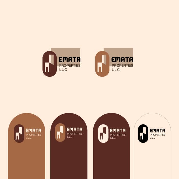 تصميم هوية بصرية لشركة EMATA العقارية